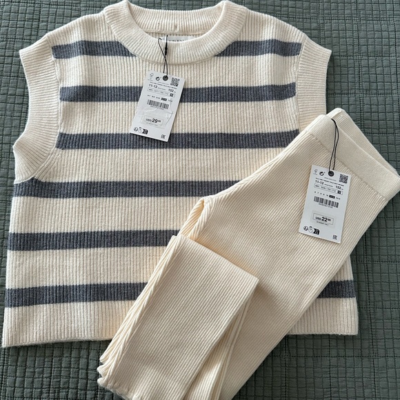 Zara knit vest and leggings - Picture 1 of 2